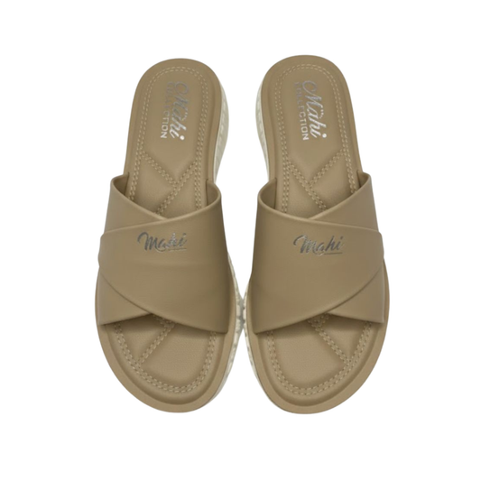 Comfy Beige Luxe Slippers
