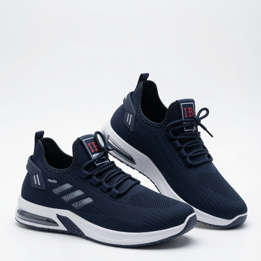 Navy Blue Sporty Running Sneakers