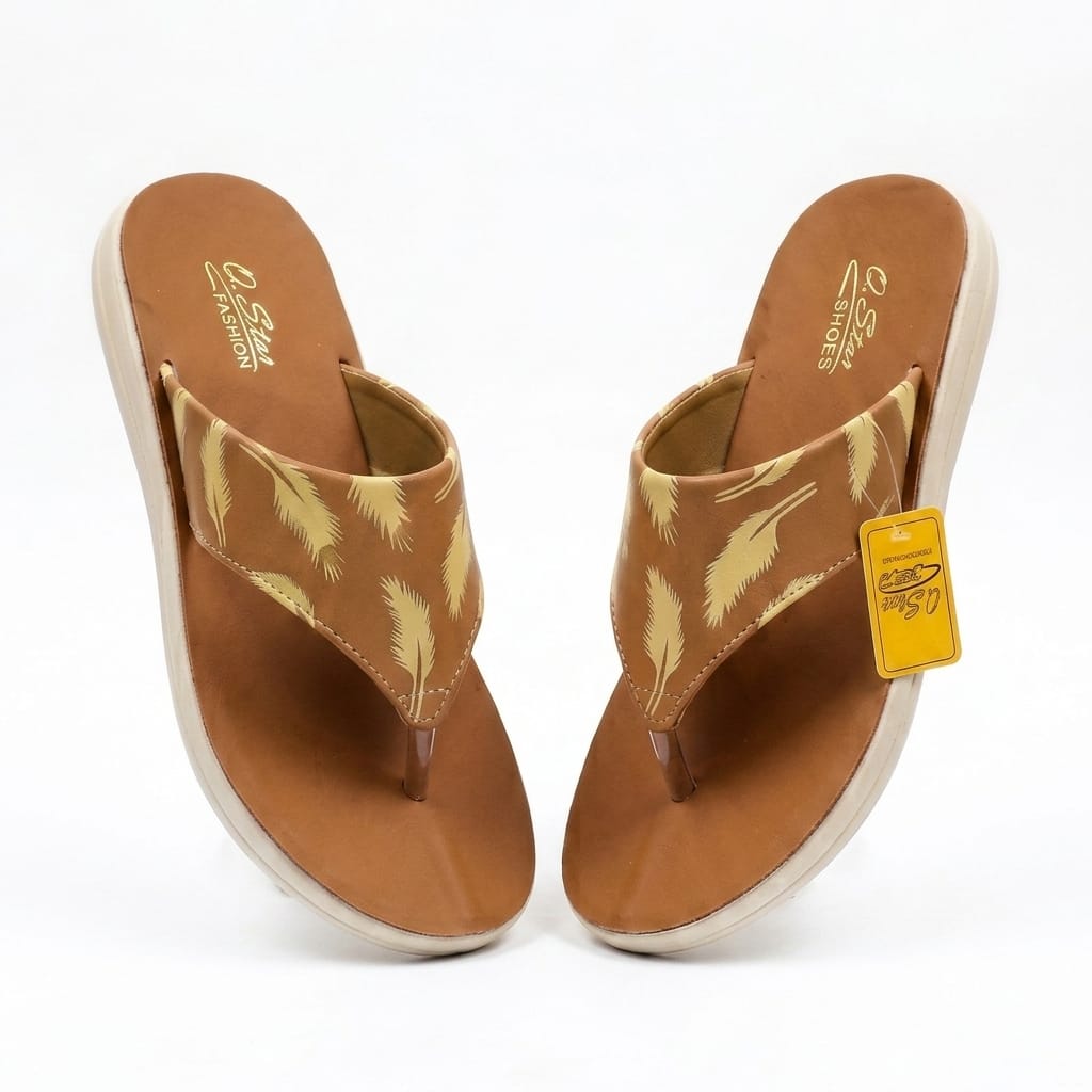 Comfy Camel Printed Flip Flop