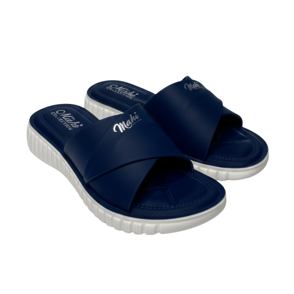 Comfy Navy Luxe Slippers