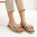 Champagne Gold Slippers
