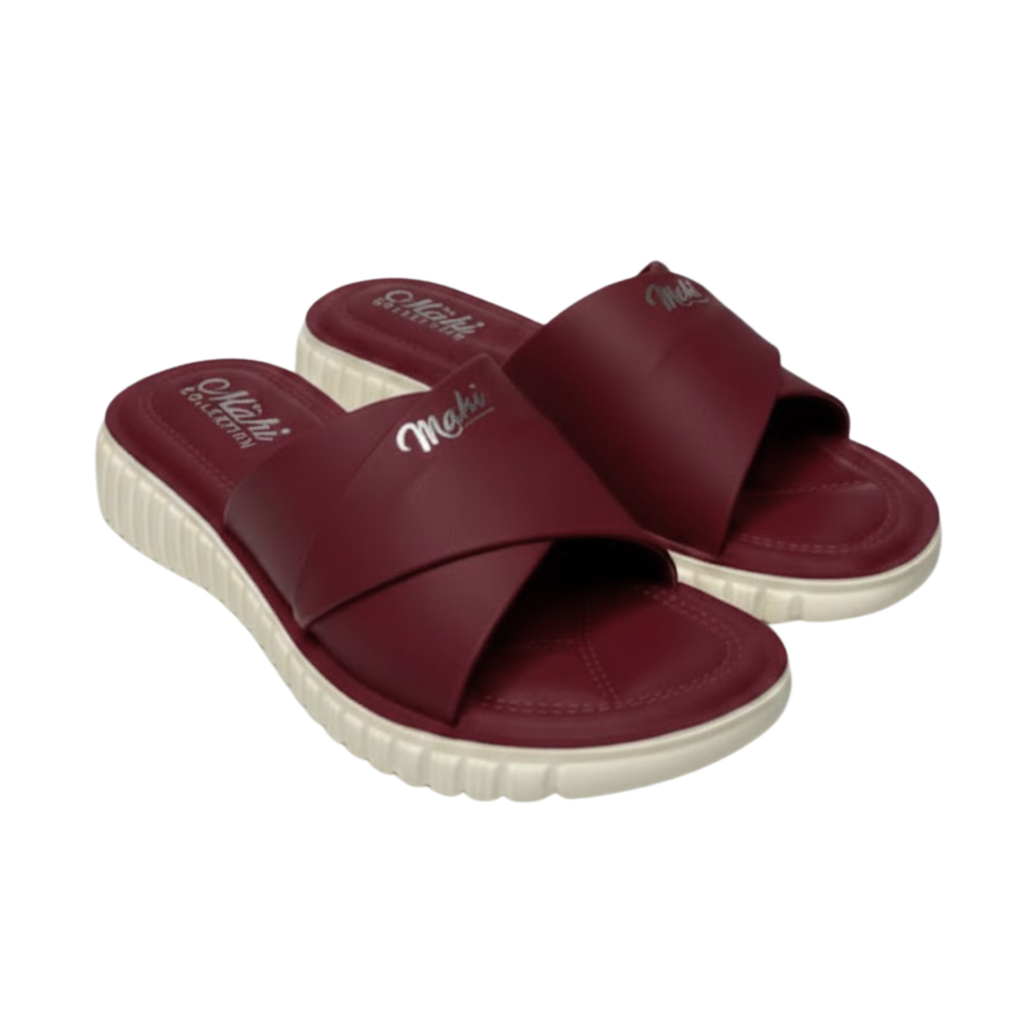 Comfy Maroon Luxe Slippers