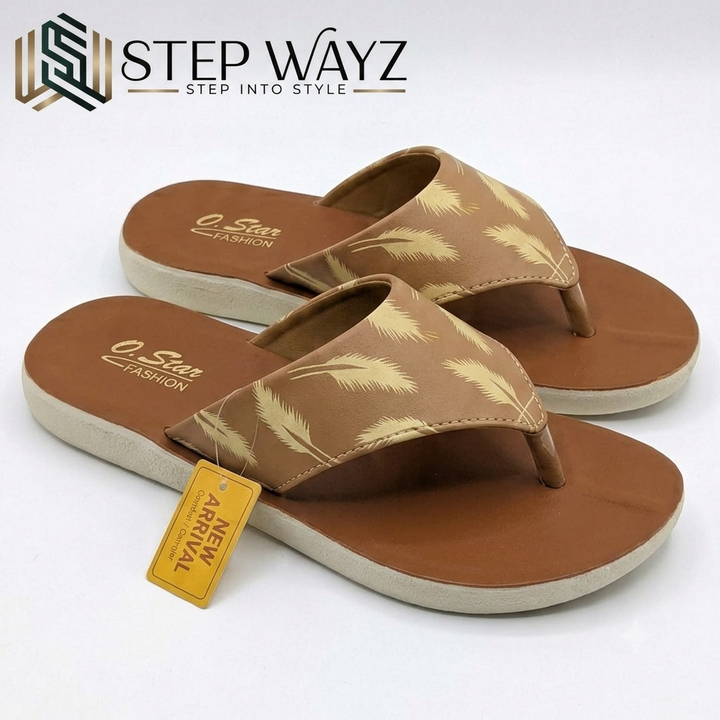 Comfy Camel Printed Flip Flop