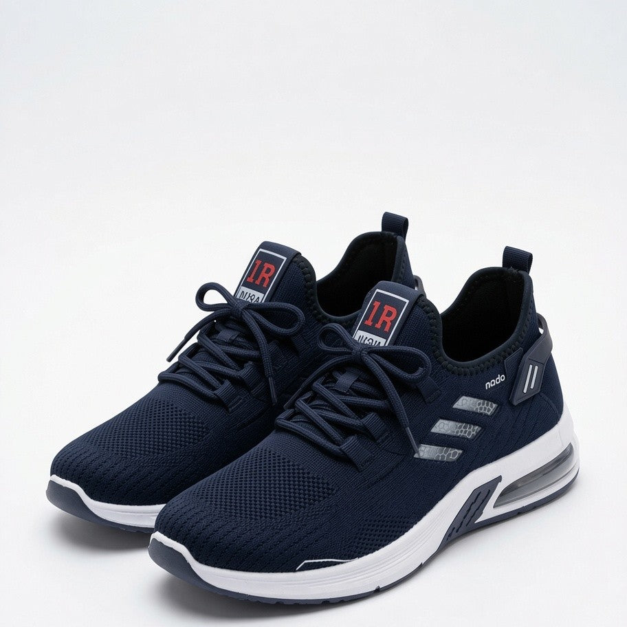 Navy Blue Sporty Running Sneakers