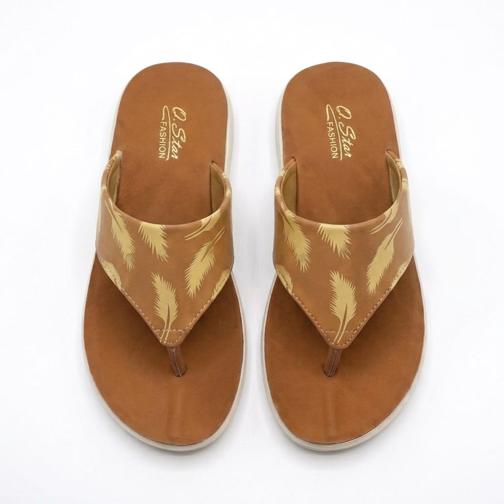 Comfy Camel Printed Flip Flop
